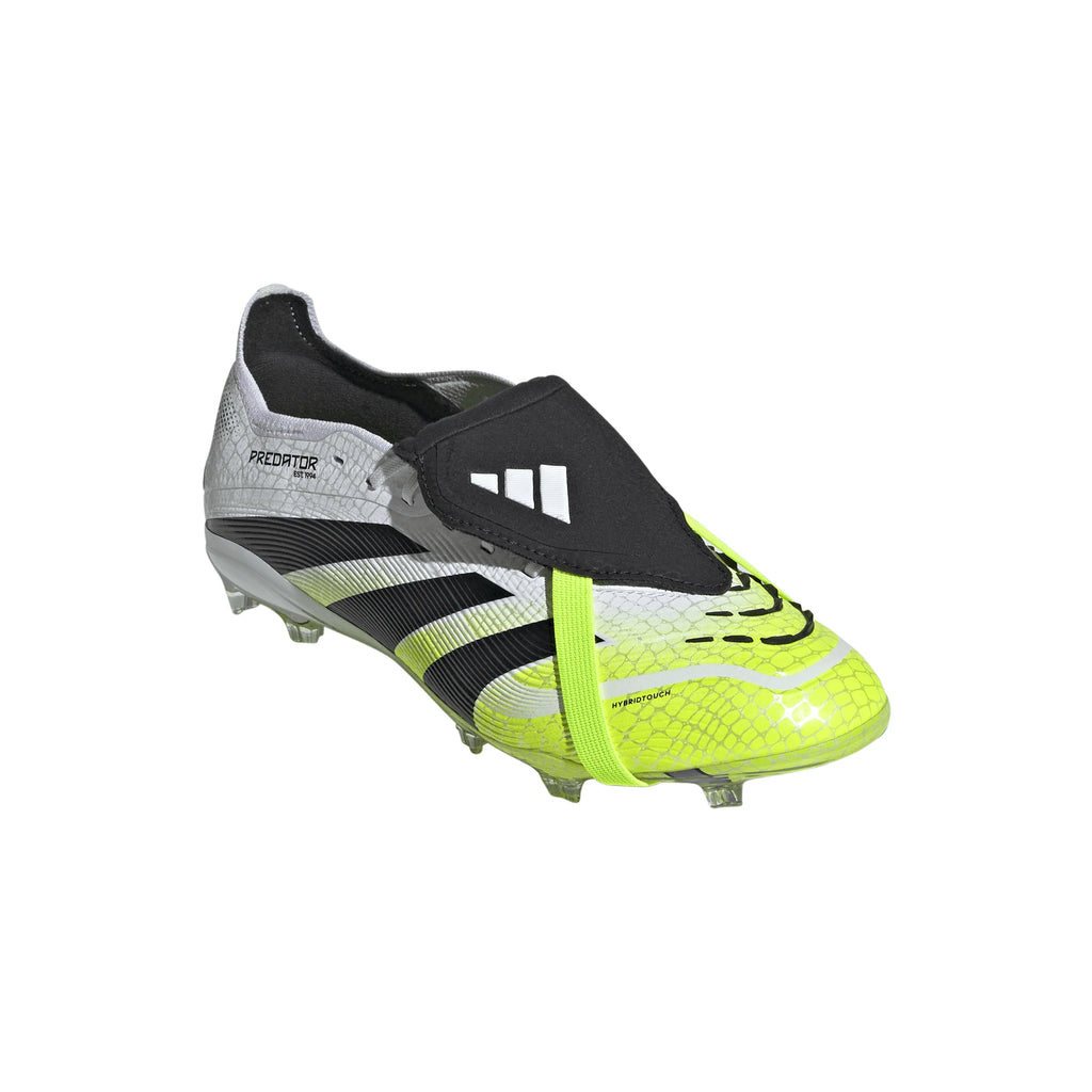 adidas Predator Elite Fold Over Tongue Youth Firm Ground Soccer Cleats White Black