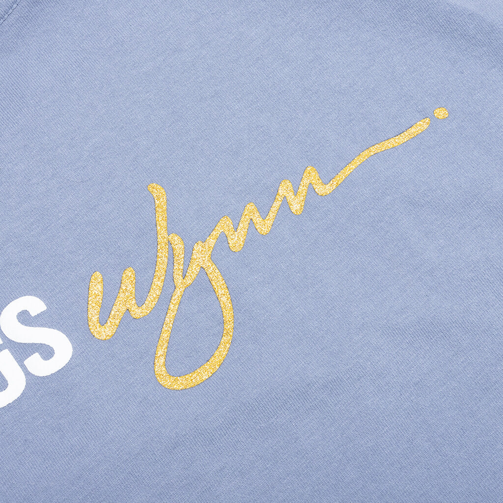 Feature x Wynn Logo Lock Up Tee Blue Granite
