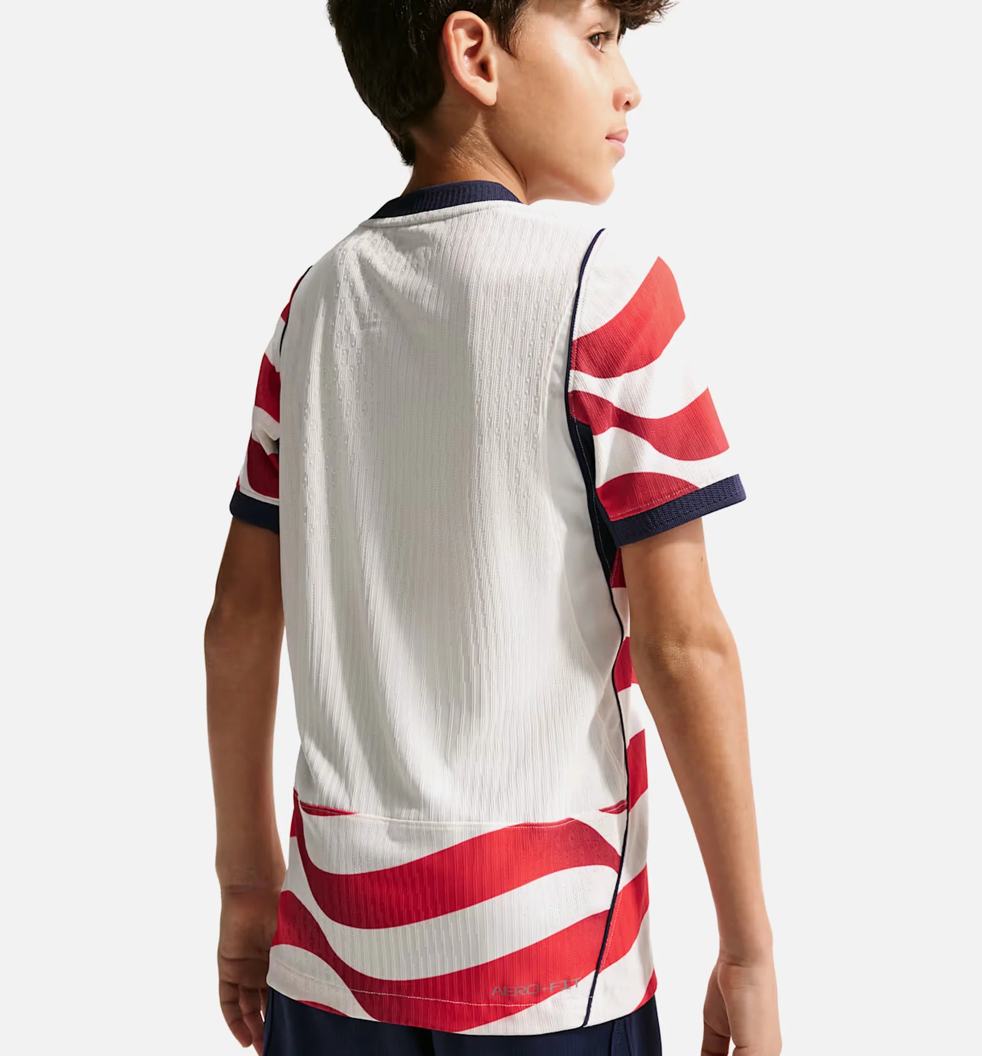 USMNT 2026 27 Match Home Aero Fit Soccer Authentic Garde School Jersey Sail Midnight Navy Midnight Navy