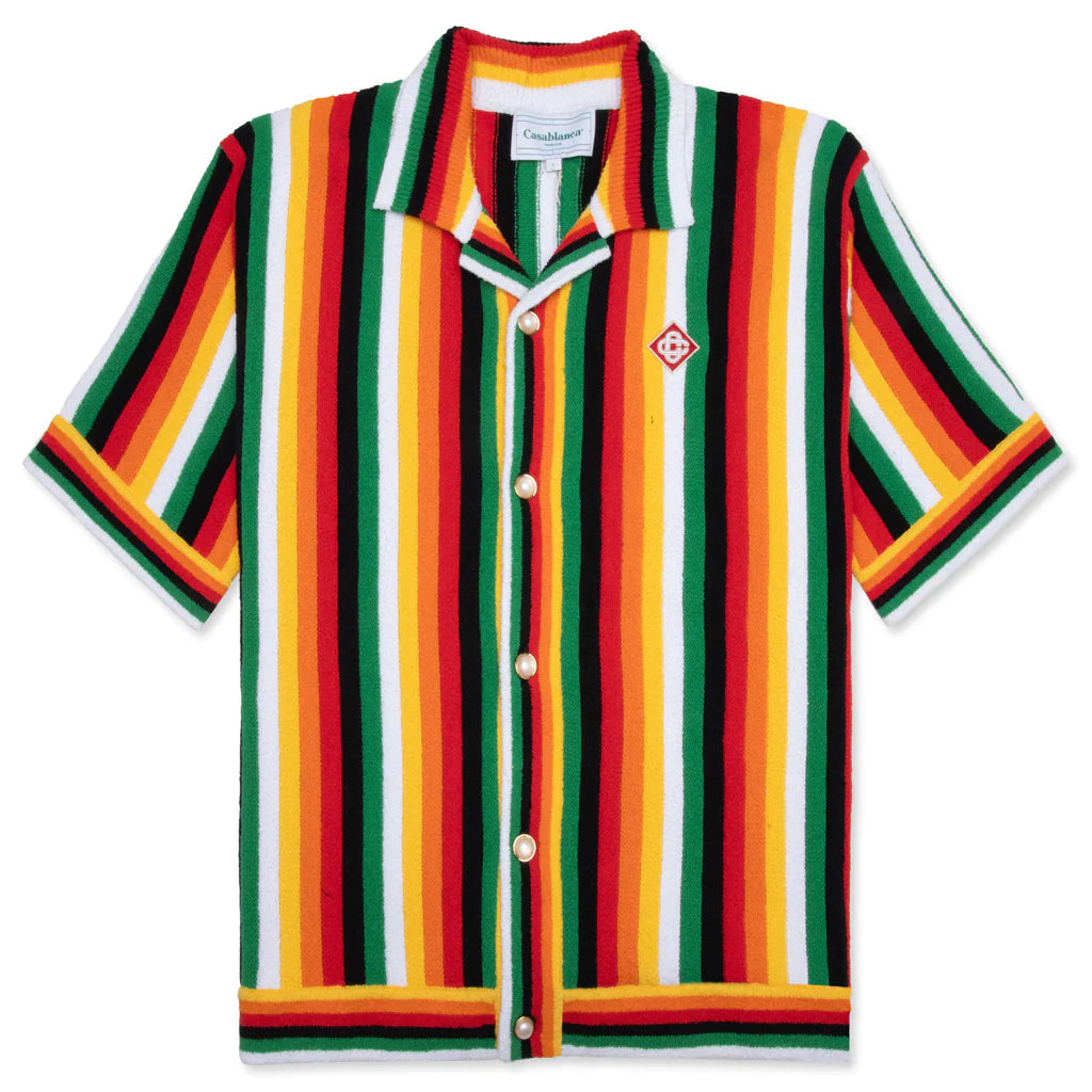 Striped Towelling Shirt Multi