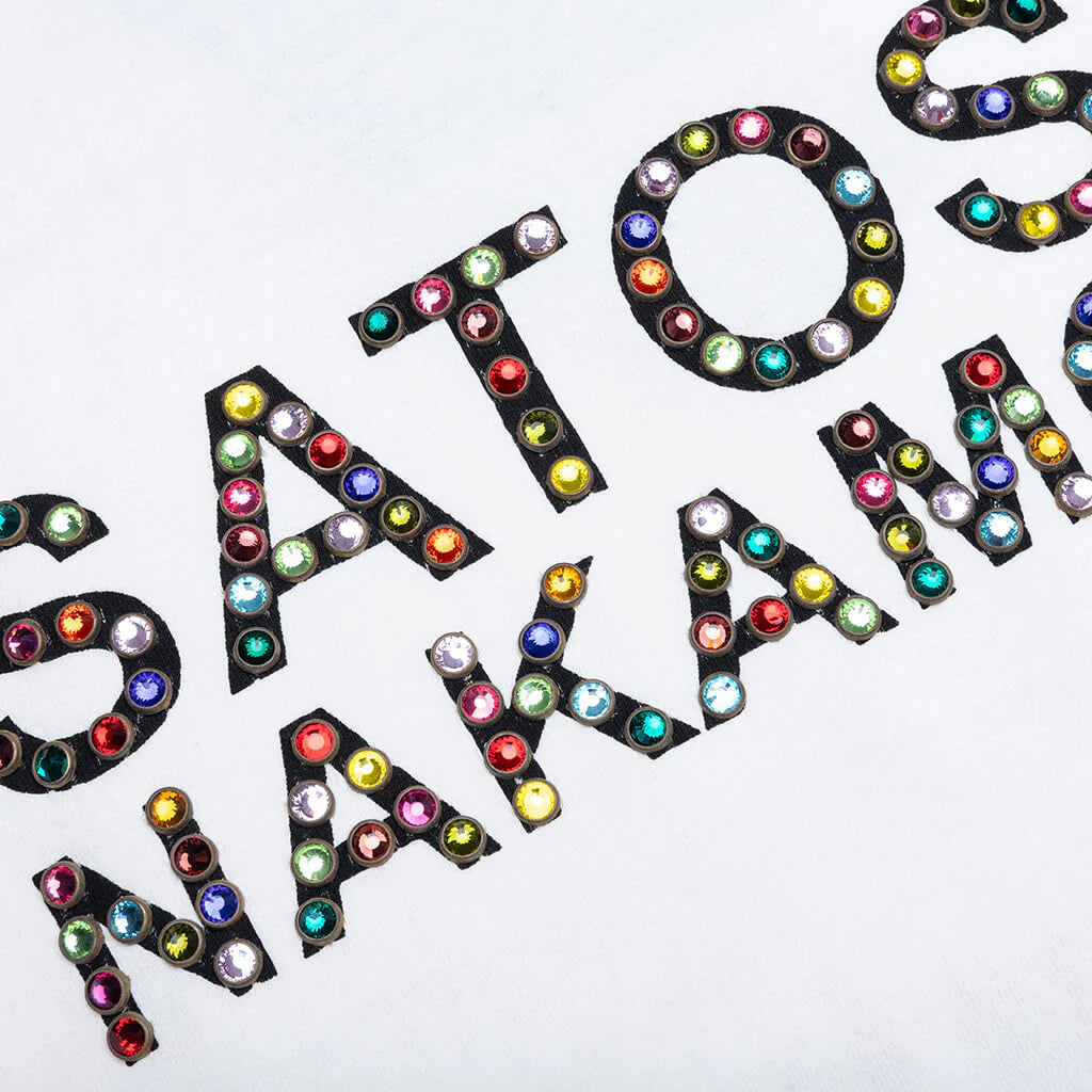 Studded Logo Tee White