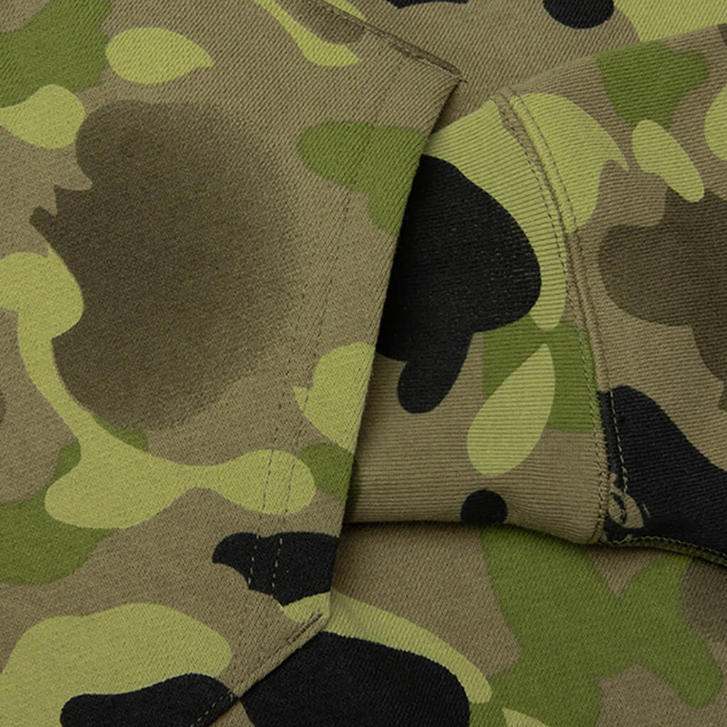 Graduation Camo Shark Full Zip Hoodie Olive Drab