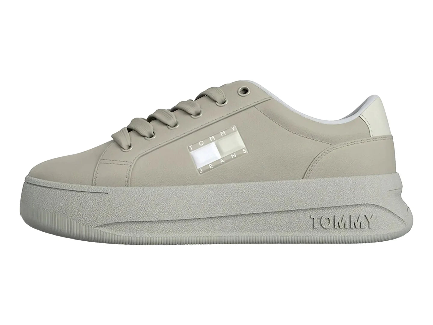 Tenis Tommy Hilfiger City Flatform Beige para Mujer
