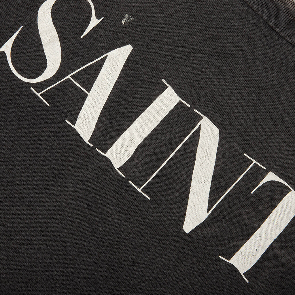 Saint 666 S S T Shirt Black