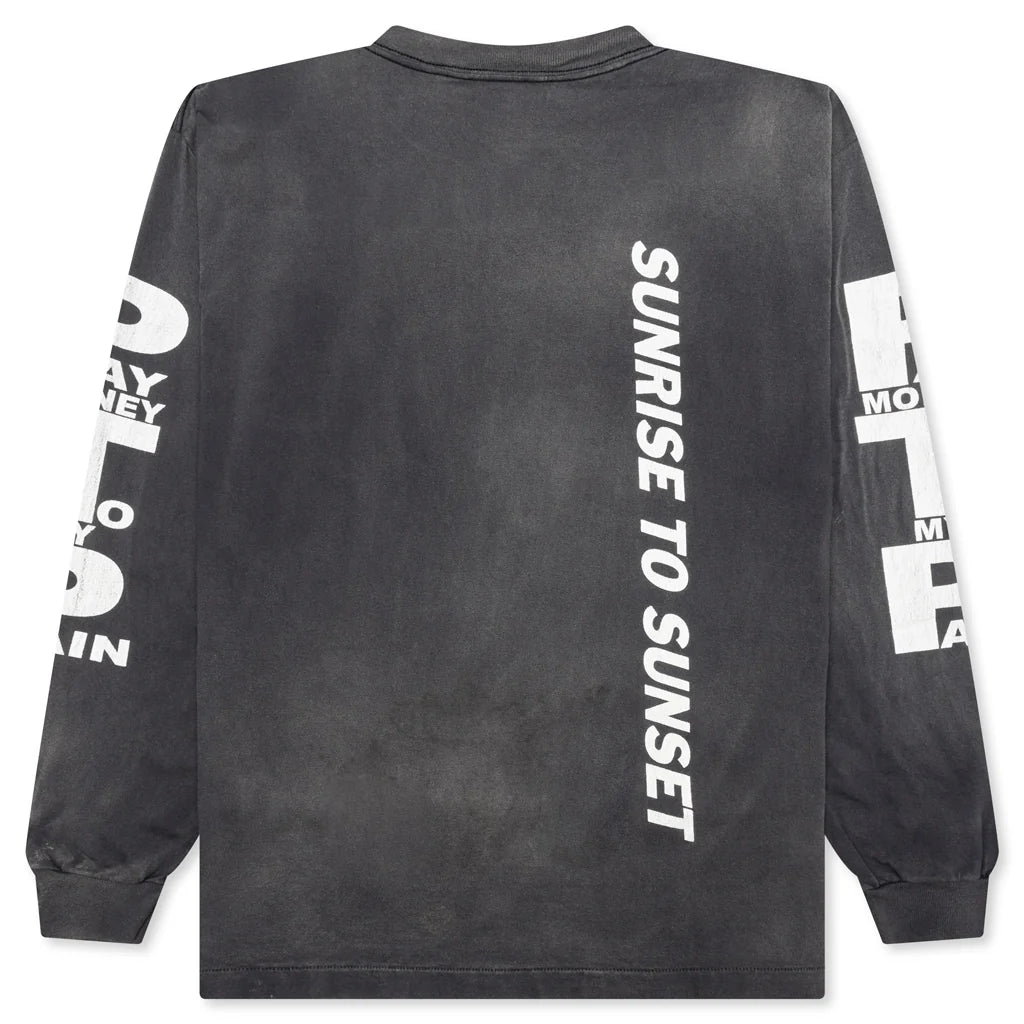 Saint Michael x Pay Money To My Pain SR To SS L S Tee Black