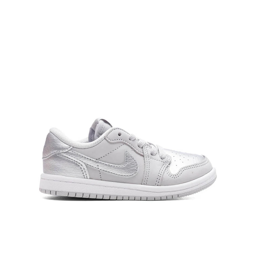 Air Jordan 1 Low OG Metallic Silver TD Neutral Grey Metallic Silver White