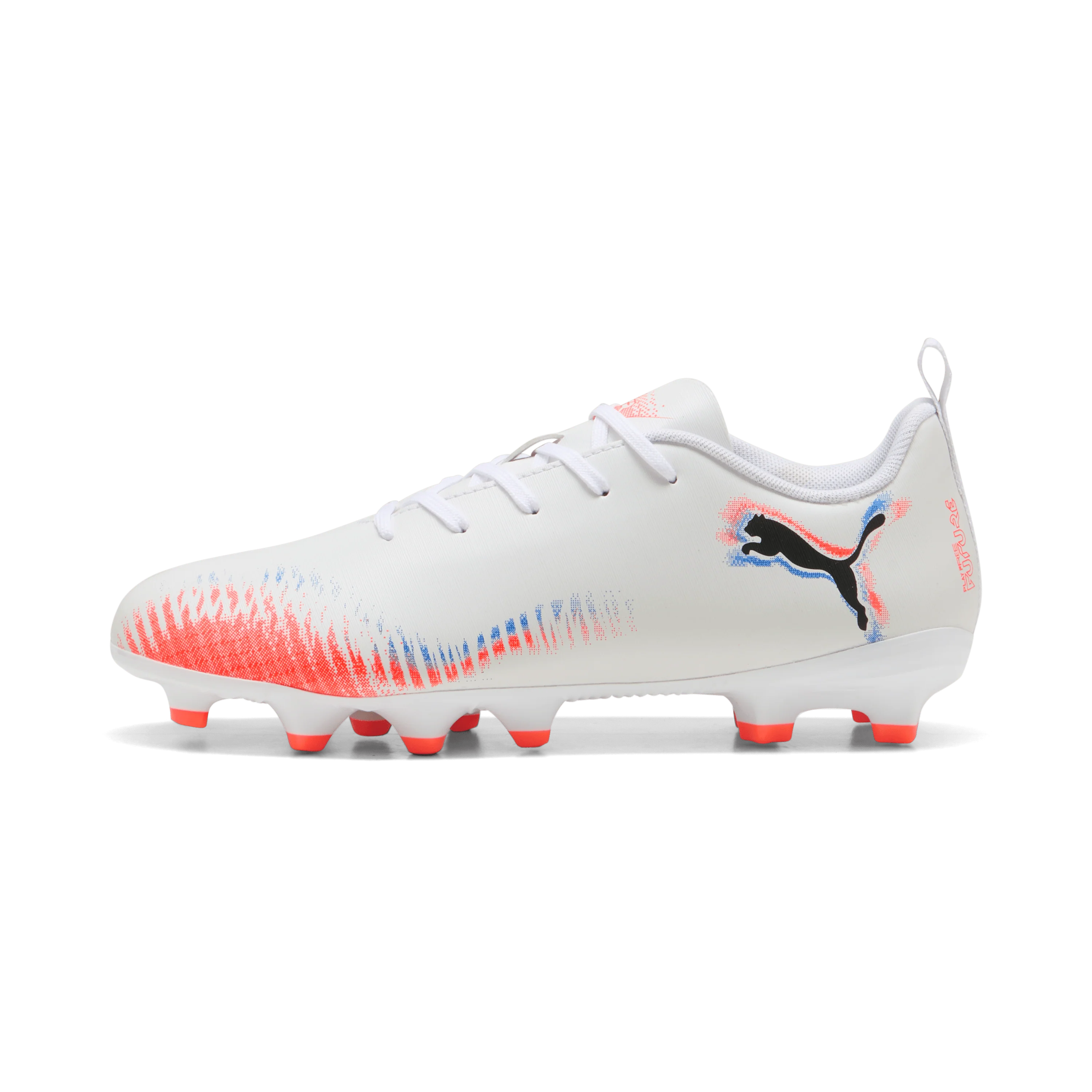 PUMA Future 8 Play FG AG Youth Soccer Cleats White Black