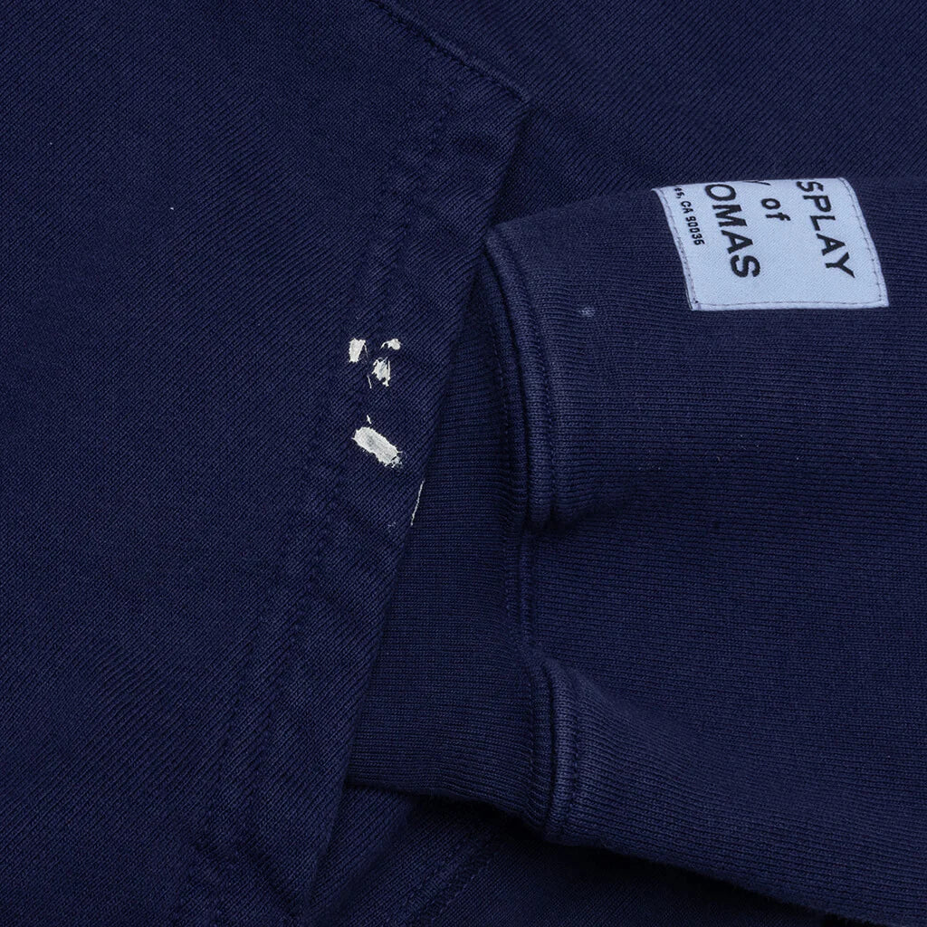 GD Paint Logo Hoodie Vintage Navy