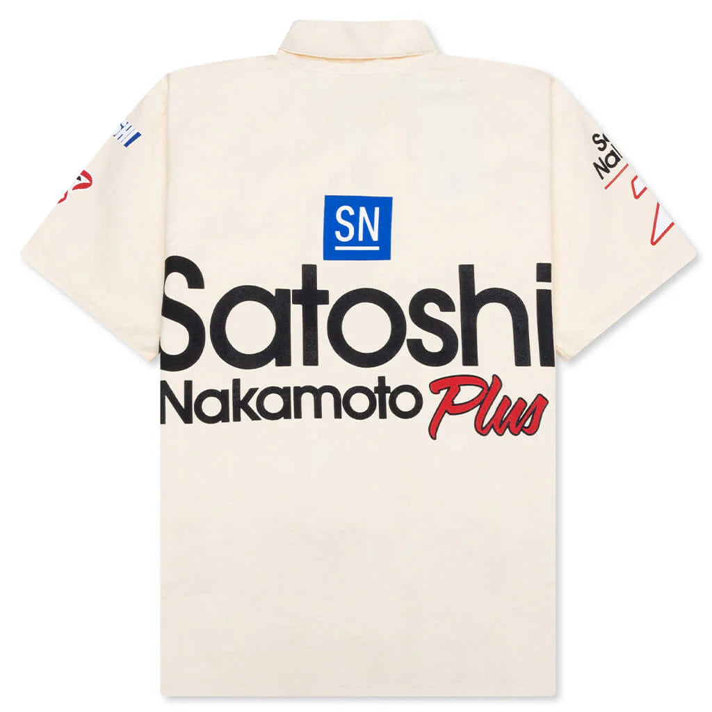 Satoshi Mechanic Half Zip Vintage Cream