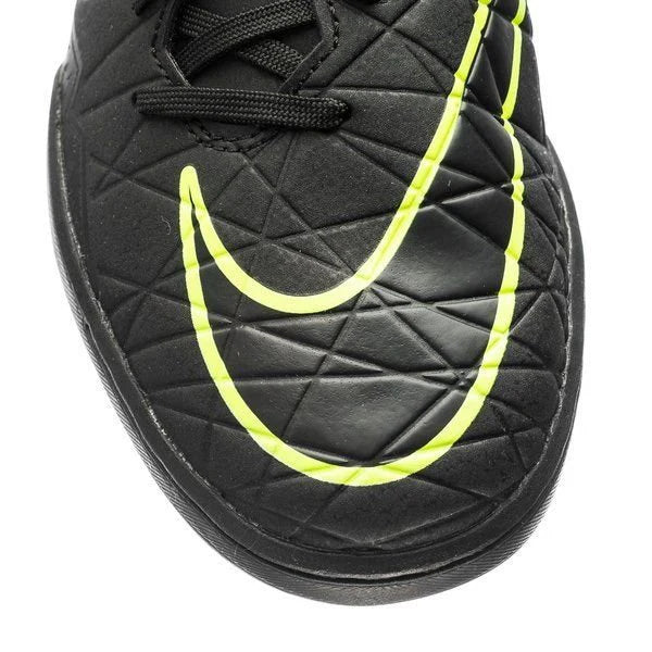 Nike Junior HyperVenom Phelon II TF Tuft Soccer Cleats Black Volt