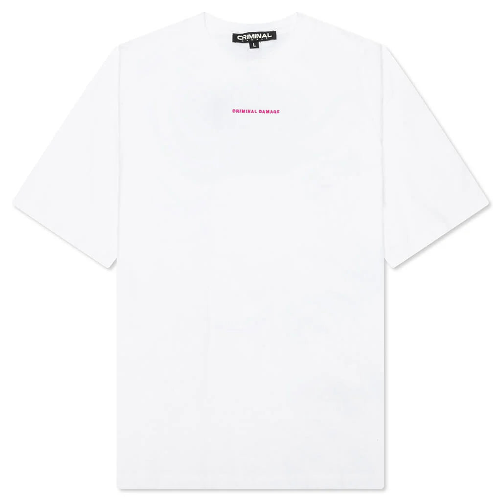Fantasy Fulfilled T Shirt Off White Pink