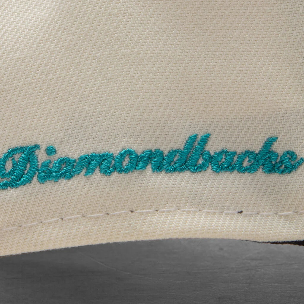 AZ Diamondbacks Upside Down Logo 9Fifty A Frame Snapback Chrome Black