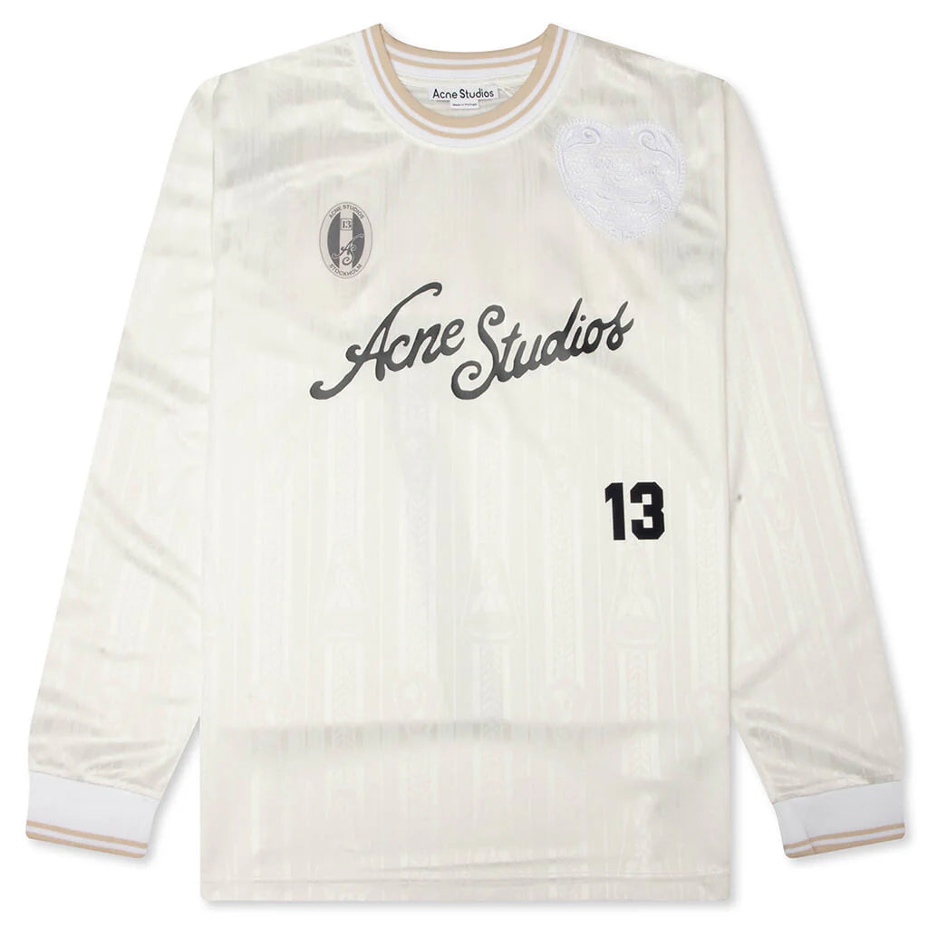 Logo Sports Jersey Top White