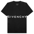 Oversized Fit Reverse Logo T shirt Black