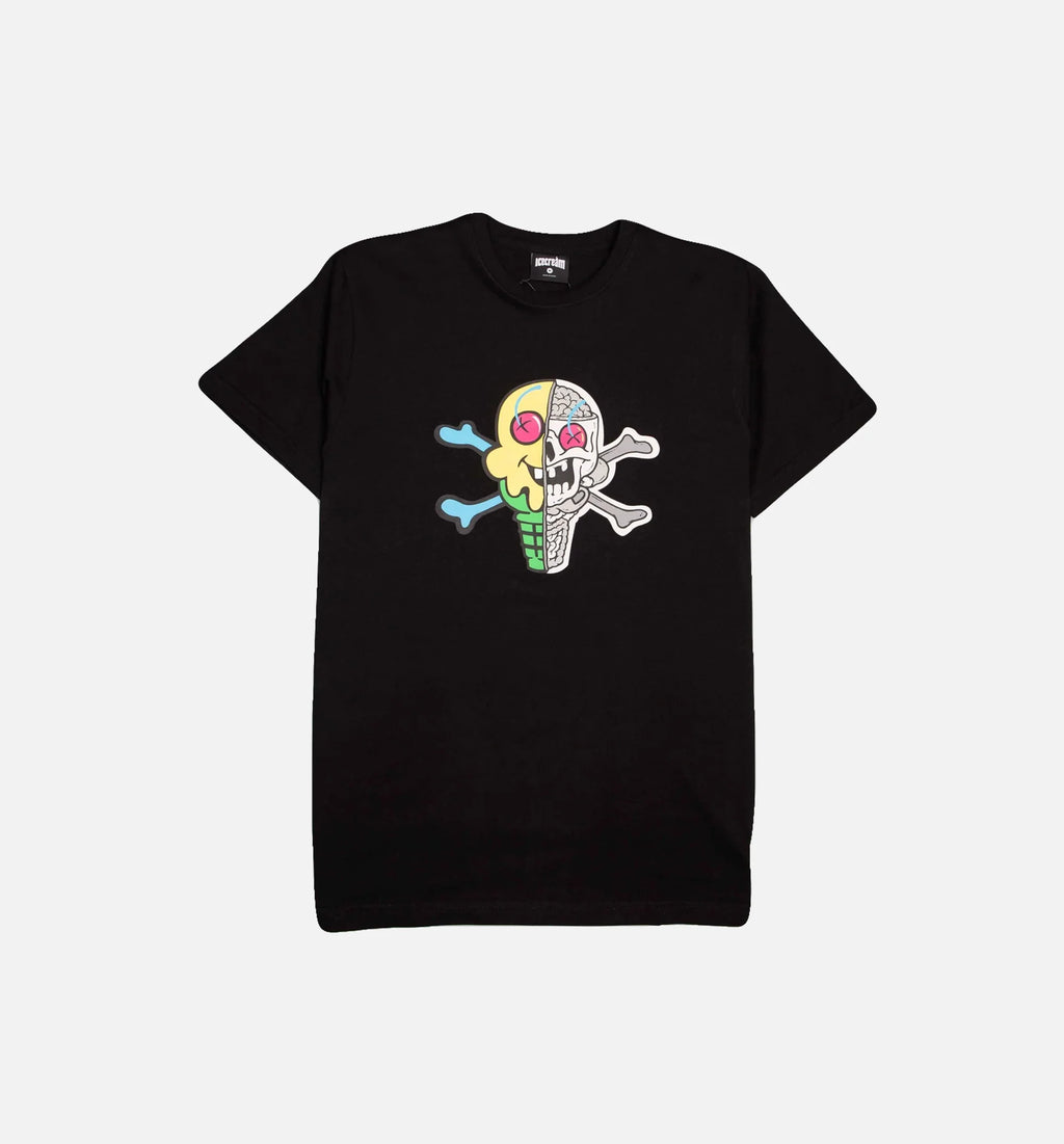 Skull Mens T Shirt Black Black