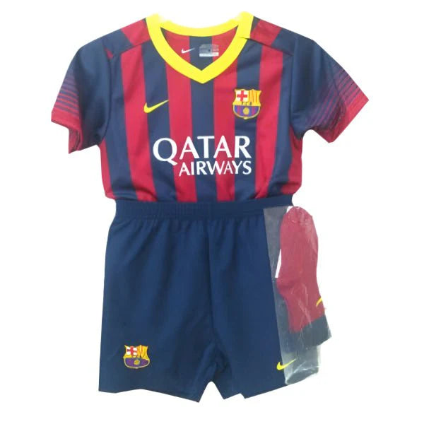 Nike Kids Barcelona Home Mini Kit 13 Navy Red Yellow