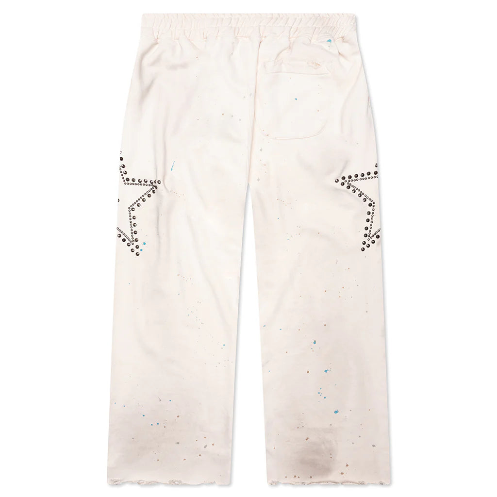 Star Studded Sweatpant White