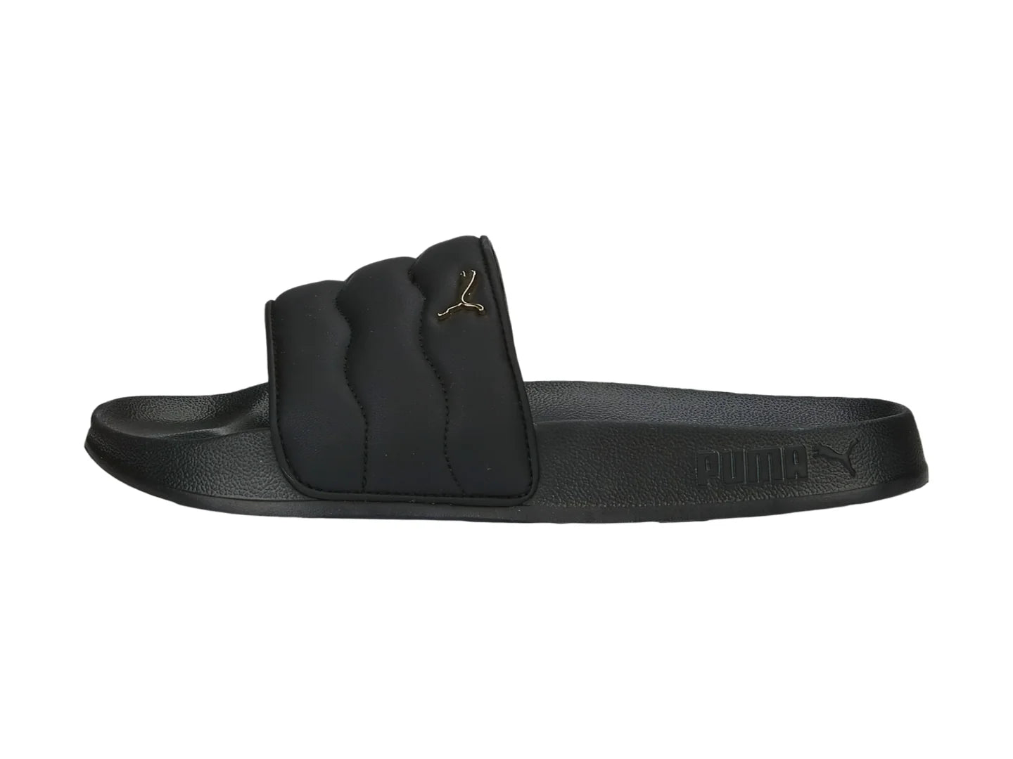 Sandalias PUMA Leadcat 20 Puffy Negro y Dorado para Mujer