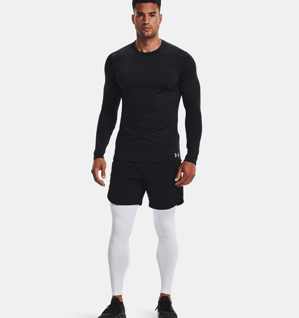 Under Armour Mens ColdGear Leggings White