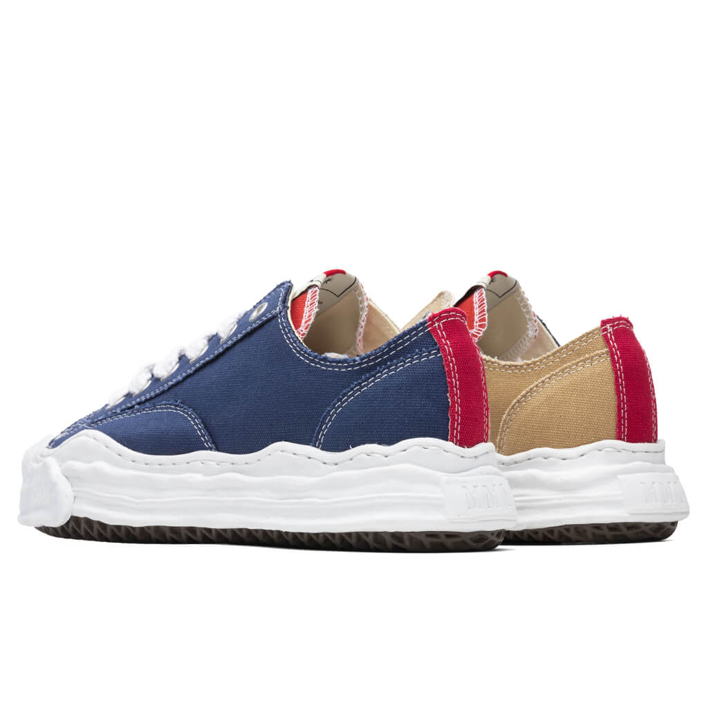 Hank Low OG Sole Toe Cap Canvas Sneaker Navy Beige