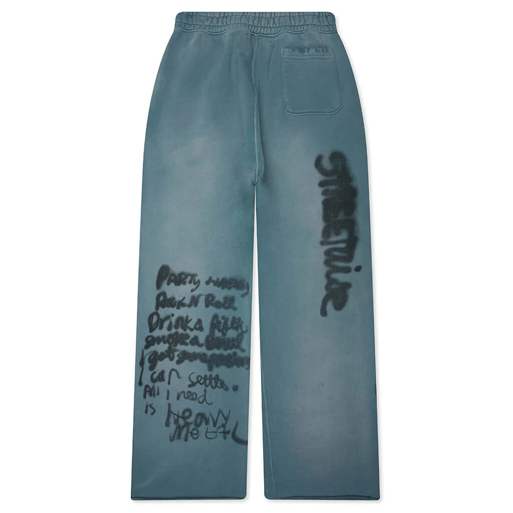 Streetwise Airbrush Sweatpant Turquoise