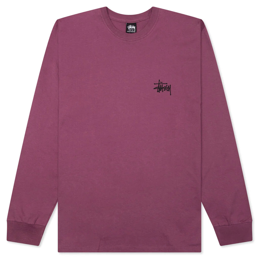 Basic Stussy L S Tee Berry