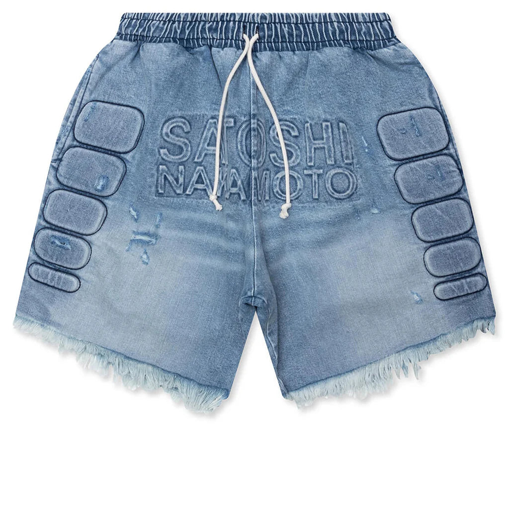 Denim Moto Short Blue Denim