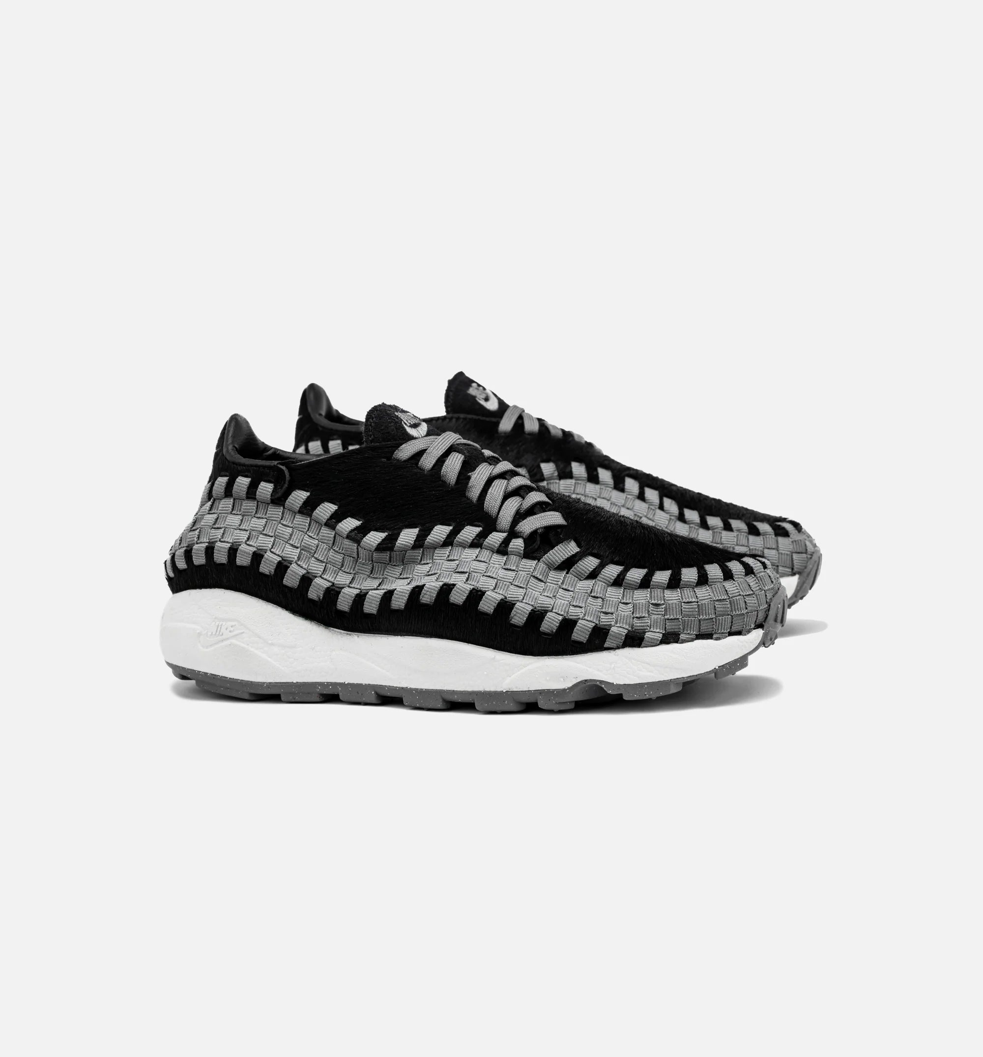 Air Footscape Woven Womens Lifestyle Shoe Black Smoke Grey Sail