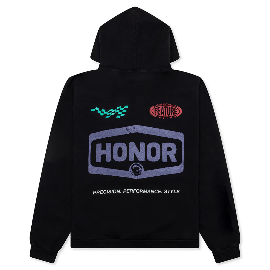 Feature x Honor The Gift Racing Club Hoodie Faded Black
