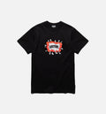 Flight Short Sleeve Tee Mens T Shirt Black Red
