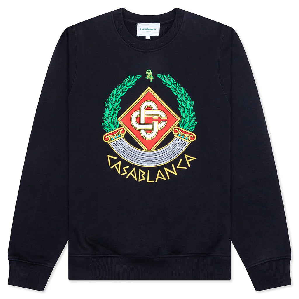 Casa Crest Embroidered Sweatshirt Black
