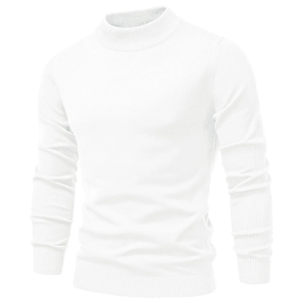 Mens Mockneck Pullover Sweater