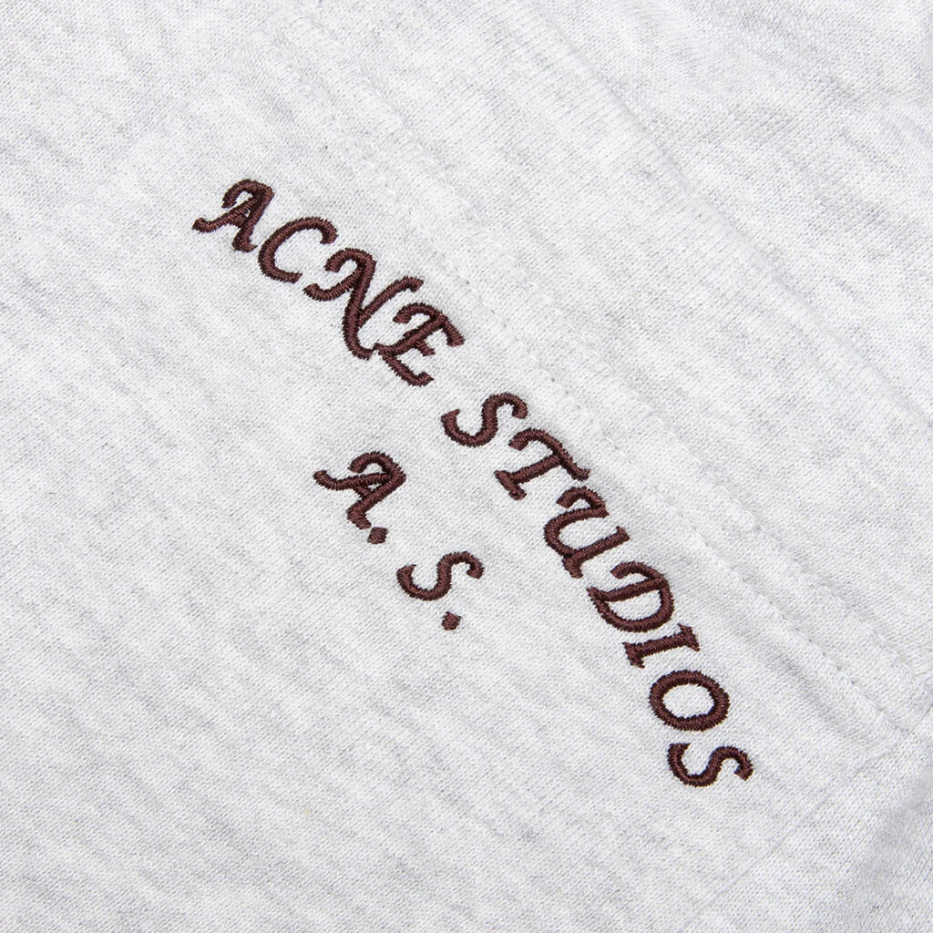 Fleece Logo Sweatpants Pale Grey Melange