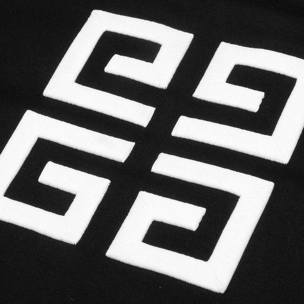 Embroidered Logo Slim Fit T Shirt Black