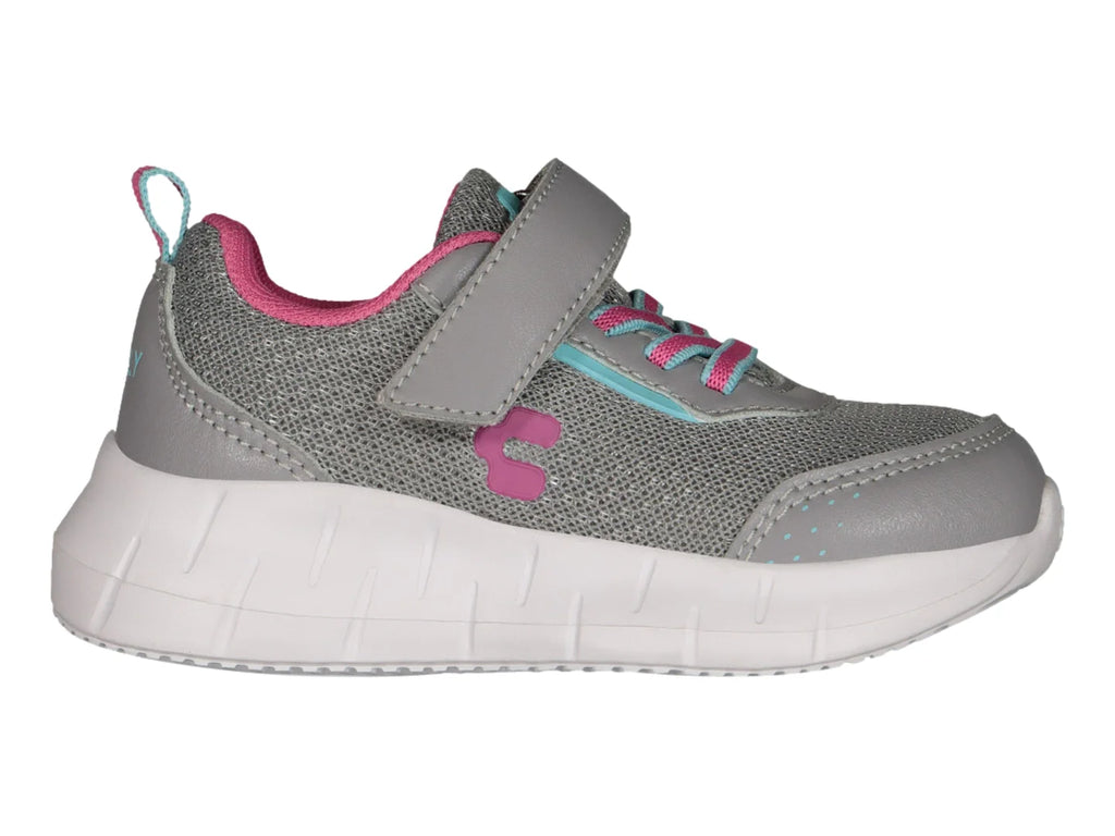 Tenis Charly Gris y Rosa para Niña