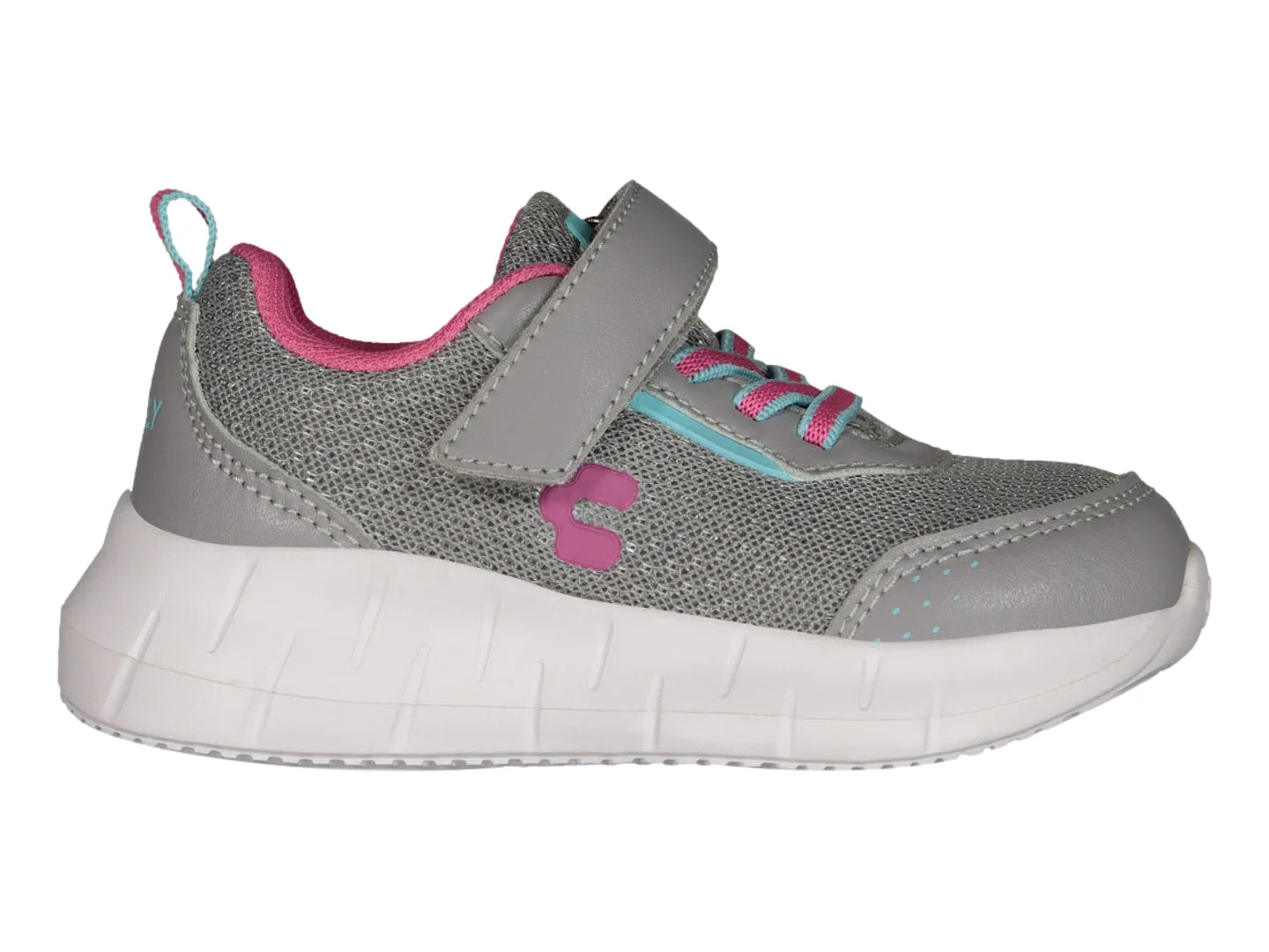 Tenis Charly Gris y Rosa para Niña