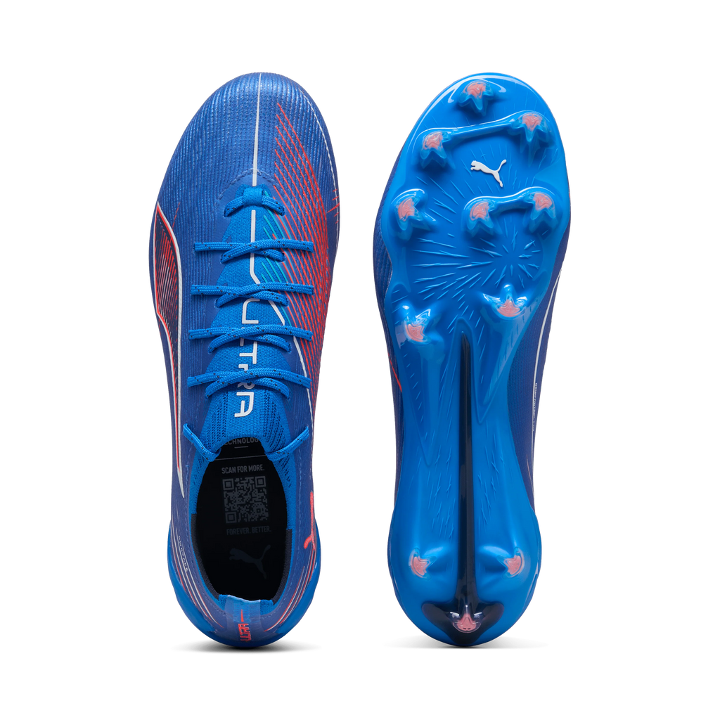 PUMA Ultra 6 Ultimate Womens Firm Ground Soccer Cleats Blue White