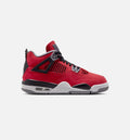 Air Jordan 4 Retro Toro Bravo Grade School Lifestyle Shoe Fire Red White Black Cement Grey Free Shipping