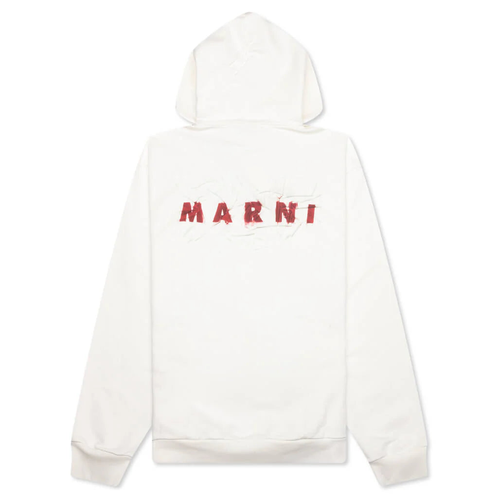Logo Hoodie Natural White