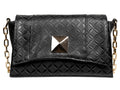 Bolsa de Hombro Ferretina Negro Bomboide para Mujer