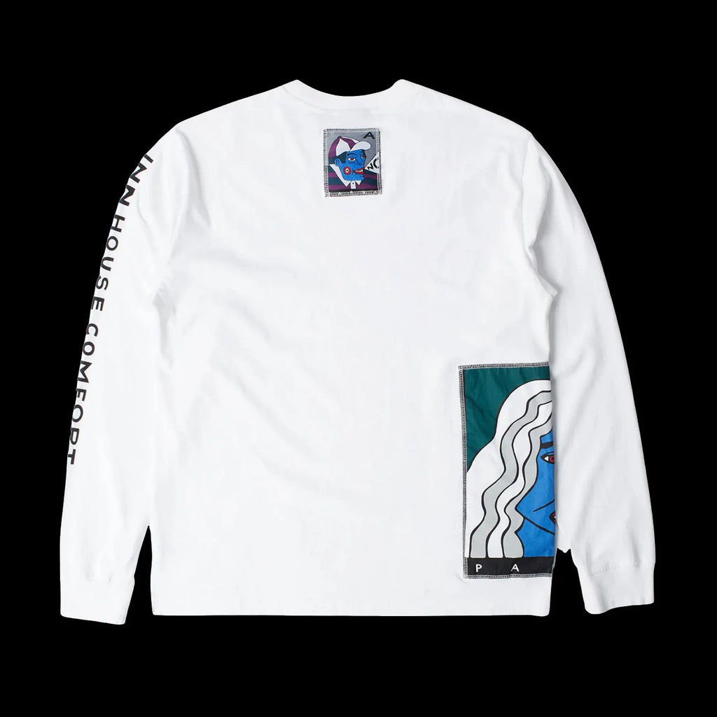 By Parra Your Face Long Sleeve T Shirt White