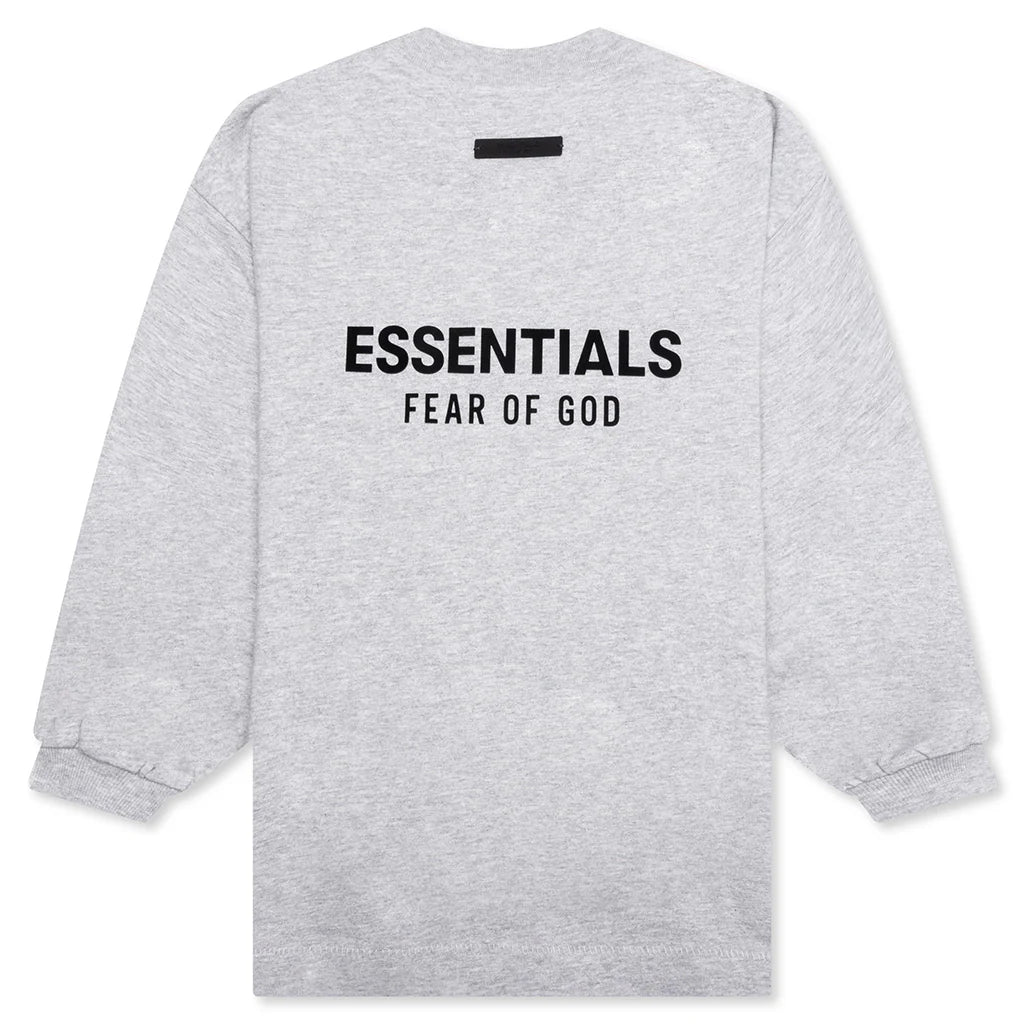 Kids Jersey Long Sleeve Tee Light Heather Gray