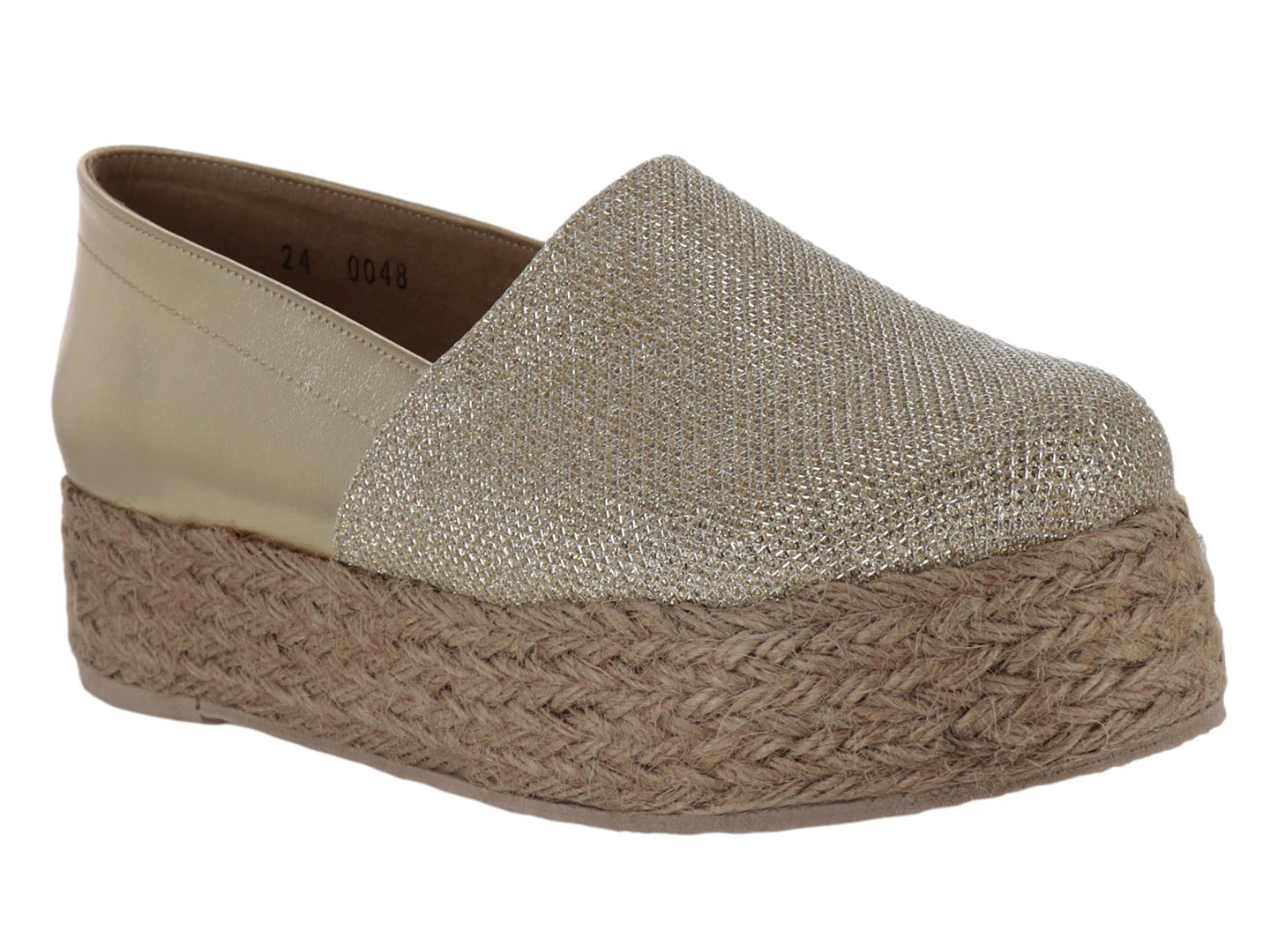 Sandalias de Cuña Luna Rosa Oro para Mujer