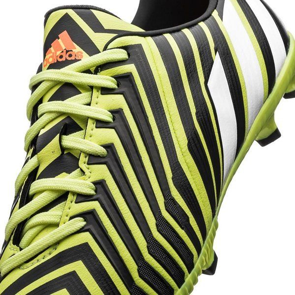 adidas Kids Predator Absolado Instinct FG Firm Ground Cleats Light Flash Yellow White Grey