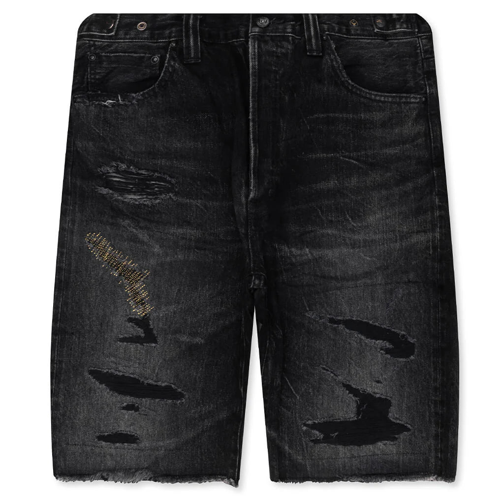 Kawasaki Short Kuro Rip And Repaired Black
