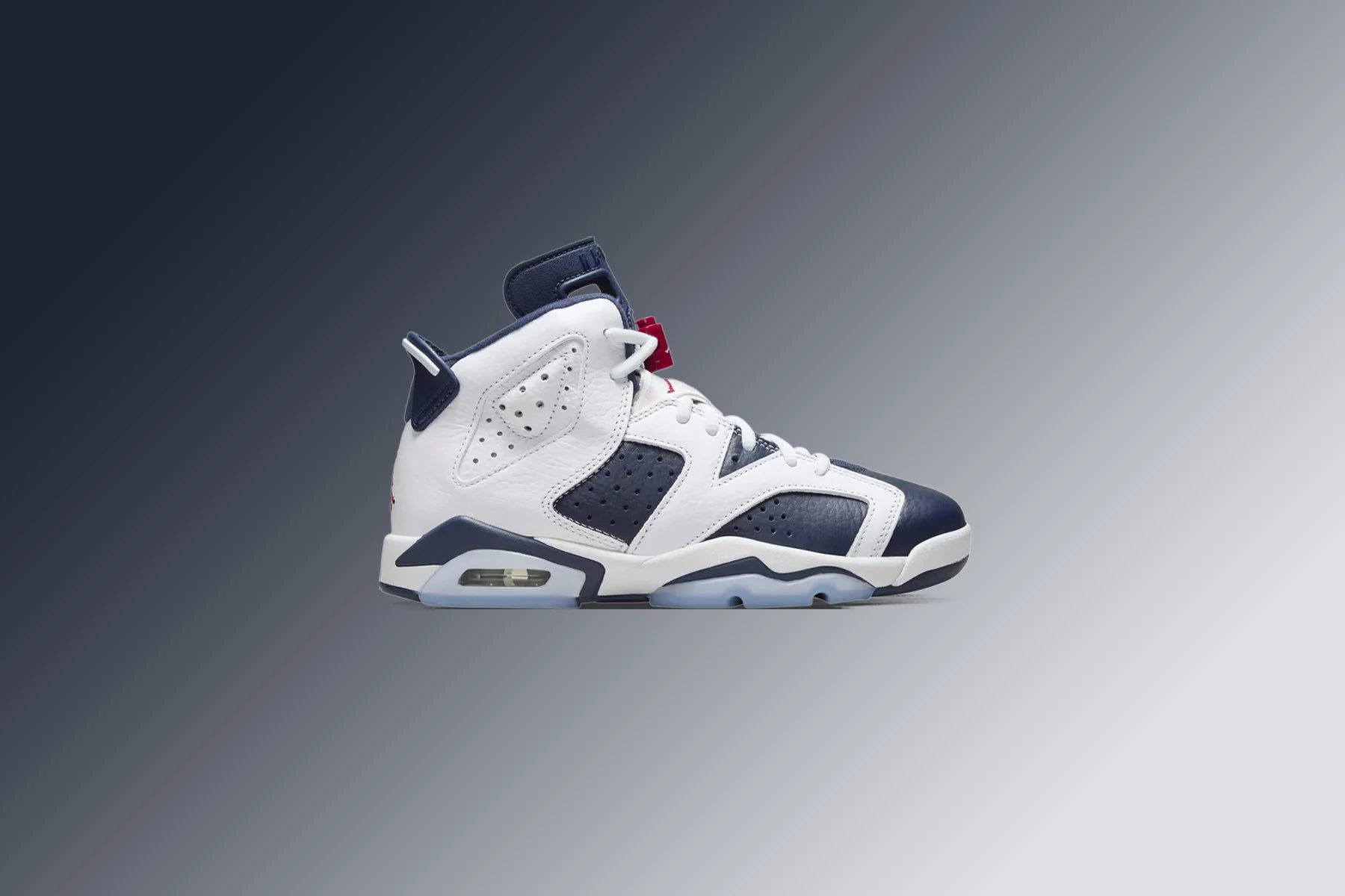 Air Jordan 6 Retro GS Olympic White Varsity Red Midnight Navy