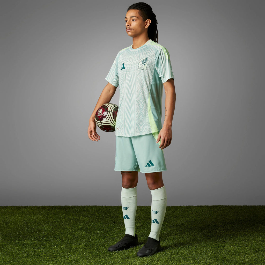 adidas Mexico Away Authentic Jersey 2024 Linen Green
