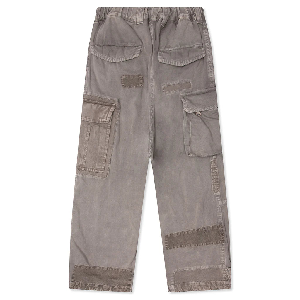 Repair Cargo Trousers Light Grey