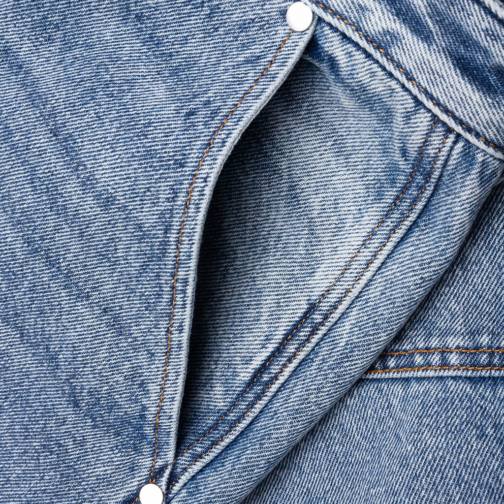 Cargo Denim Baggy Short Bay Indigo