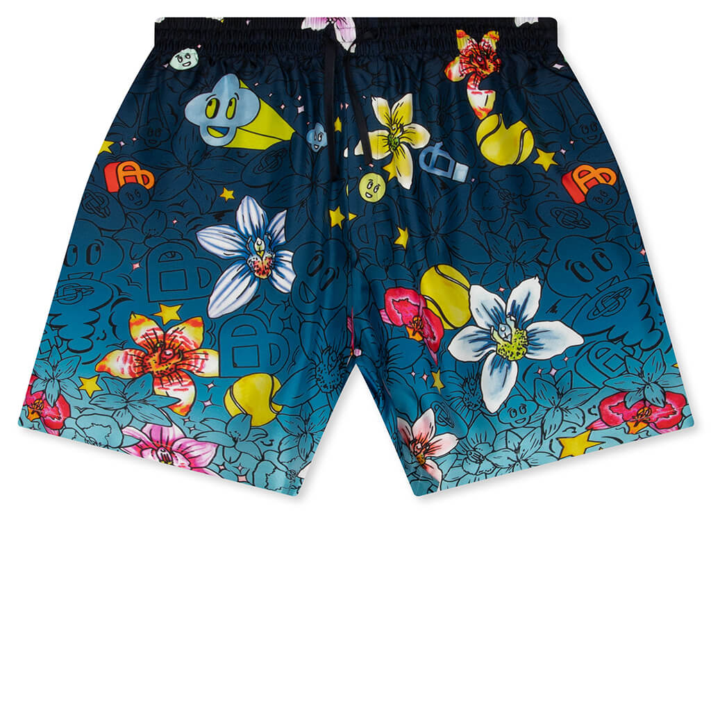 Collage DIcones Graphiques Silk Shorts Multicolour